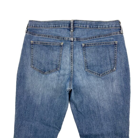 Old Navy The Diva Skinny Raw Hem Women's size 14 Medium Wash Blue Denim Jeans - Picture 4 of 4